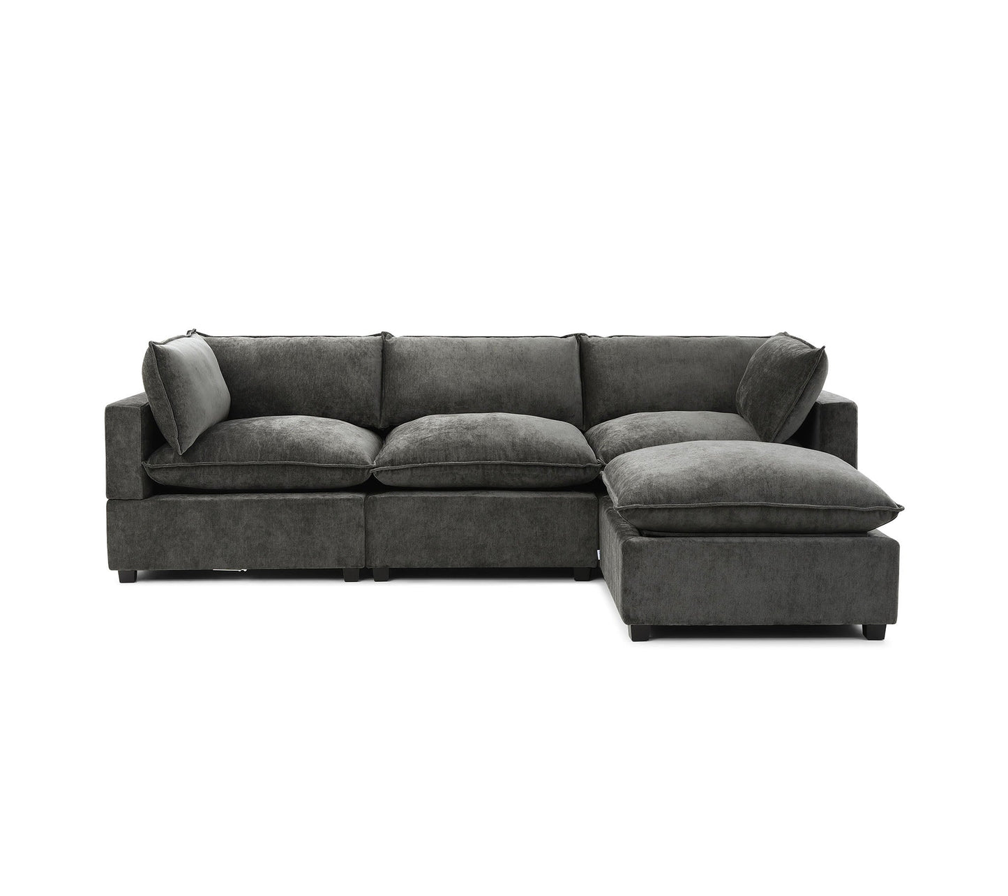 Luna Sofa 122" + Storage Ottoman