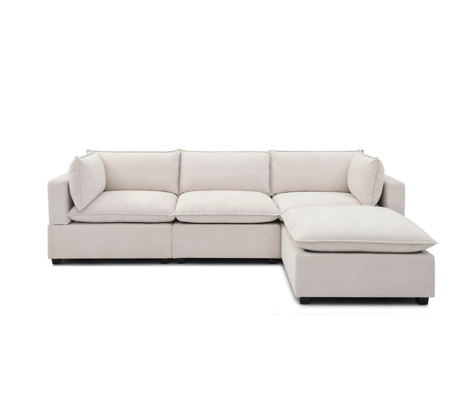 Luna Sofa 122" + Storage Ottoman