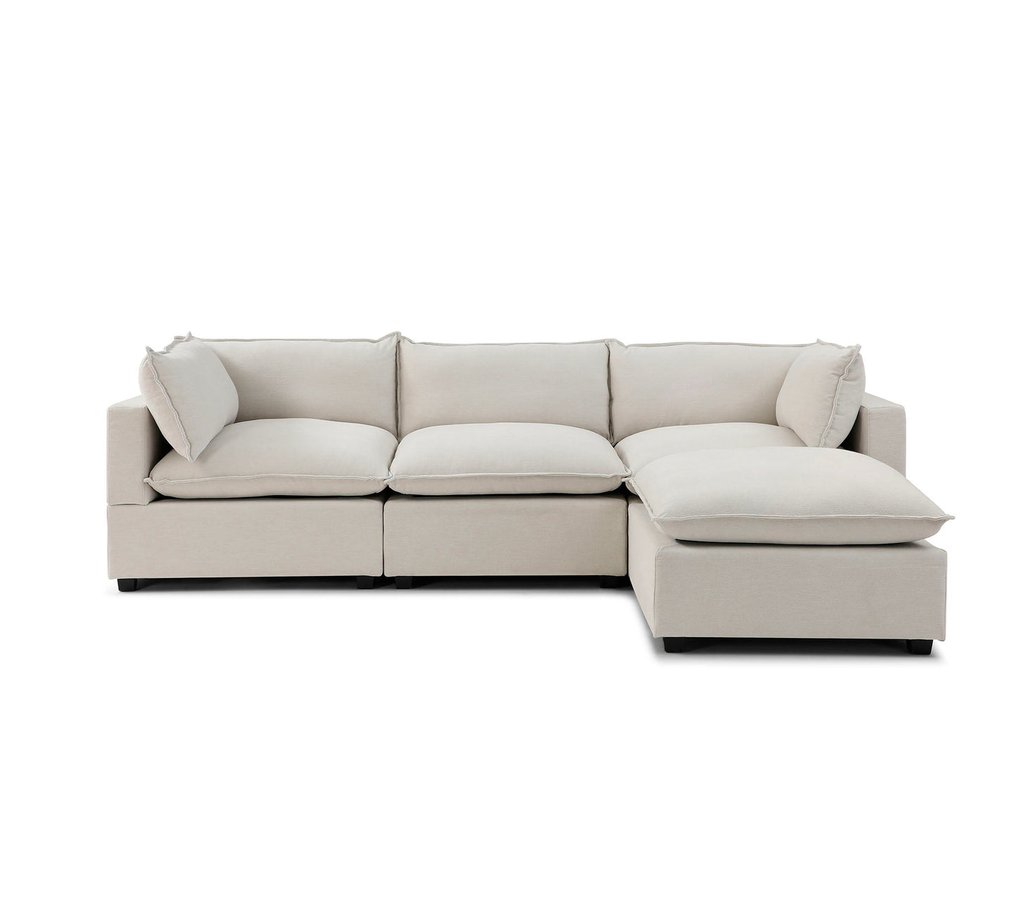 Luna Sofa 122" + Storage Ottoman