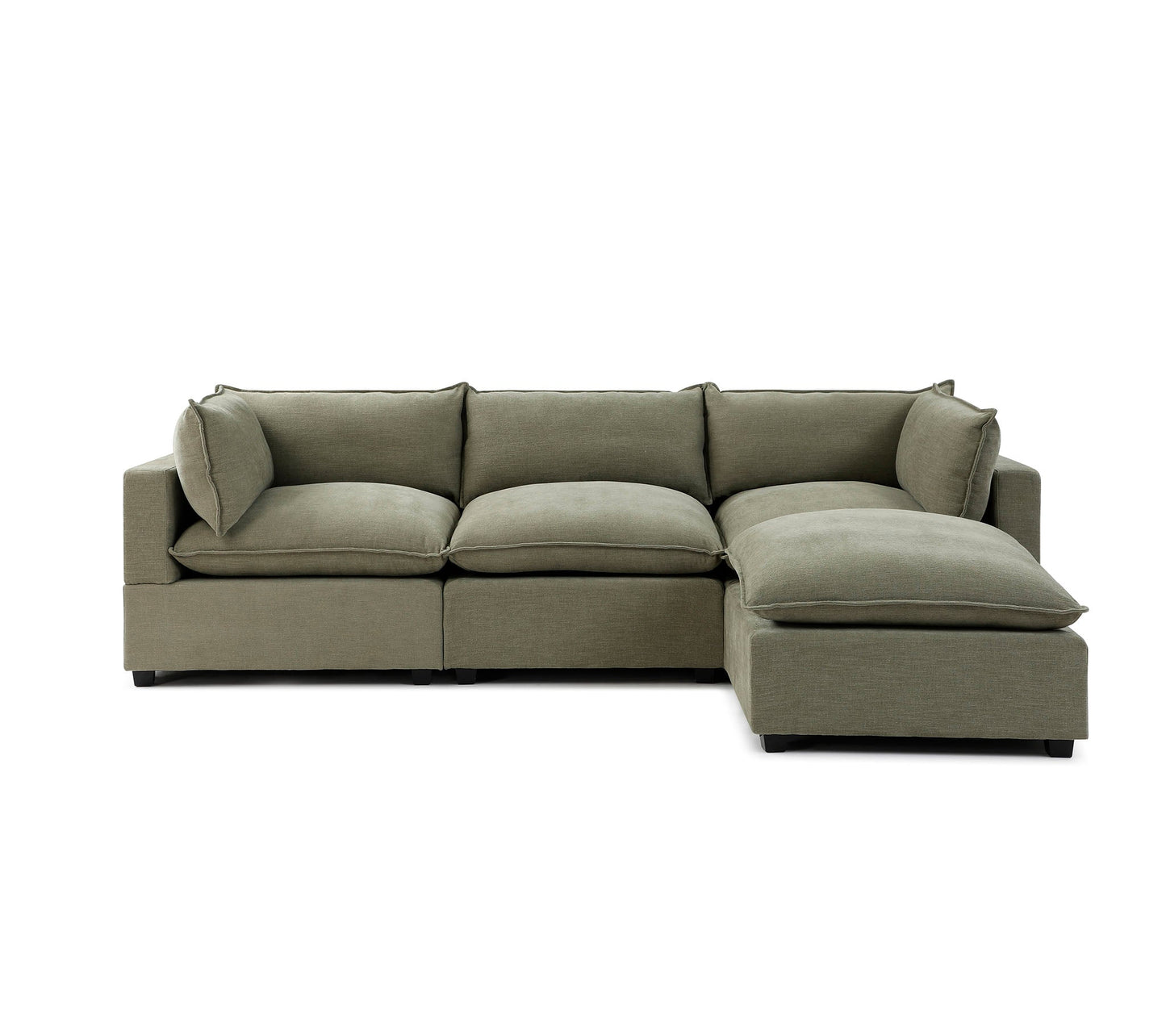 Luna Sofa 122" + Storage Ottoman