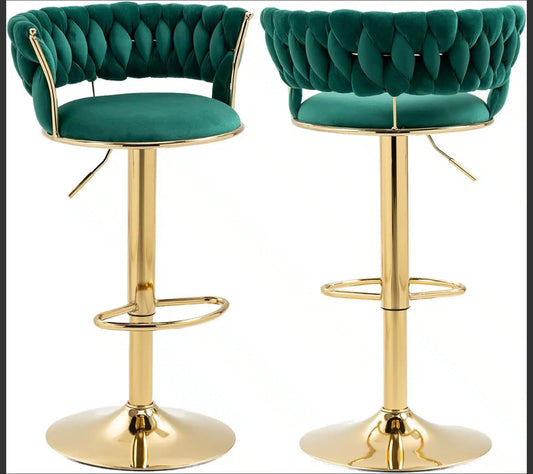 Golden Velvet Bar Stools