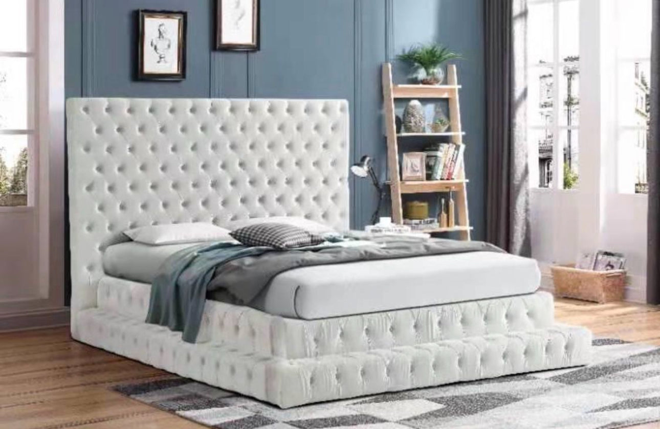 Blezz Velvet Bed Frame (Q) 4 Colors Available ‼️