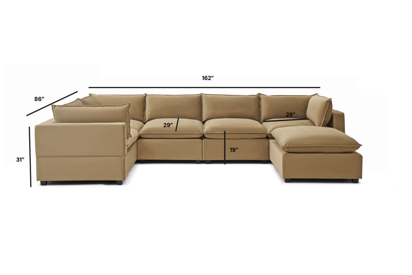 Luna Grand Corner + Ottoman