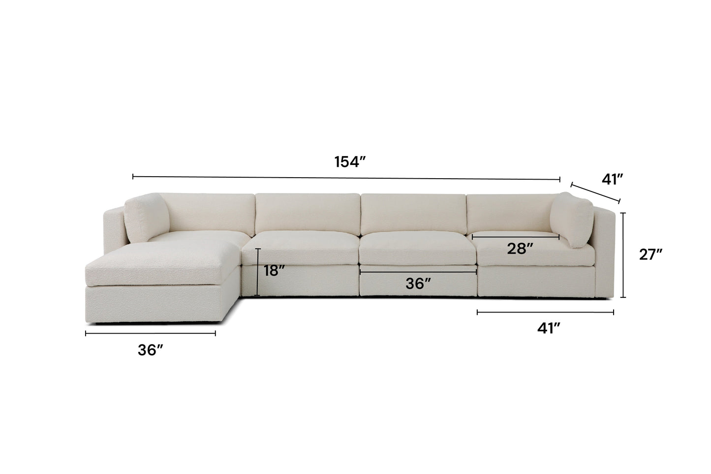 Bella 4 Seater + Ottoman