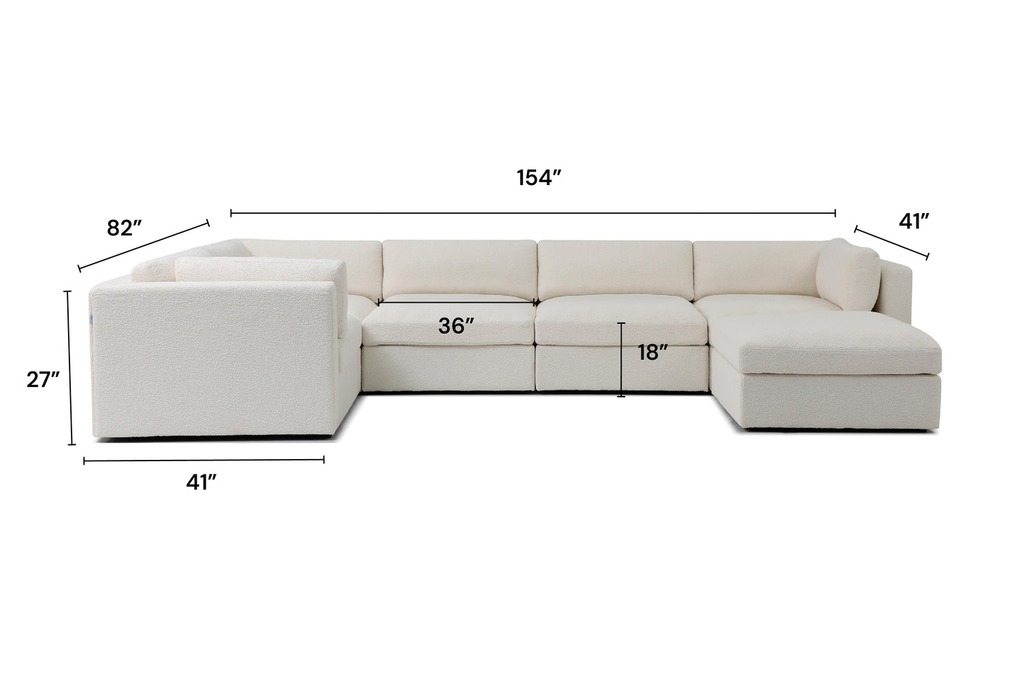 Bella Pillow Grand Corner + Storage Ottoman