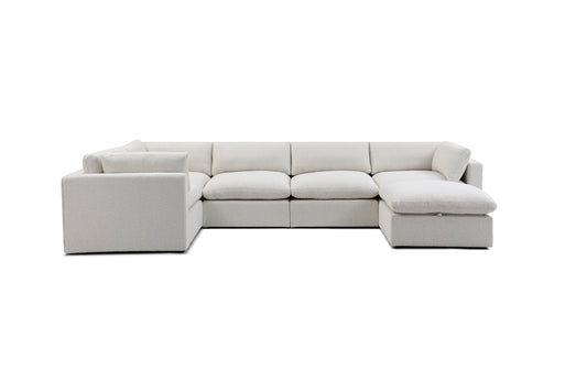 Bella Pillow Grand Corner + Storage Ottoman
