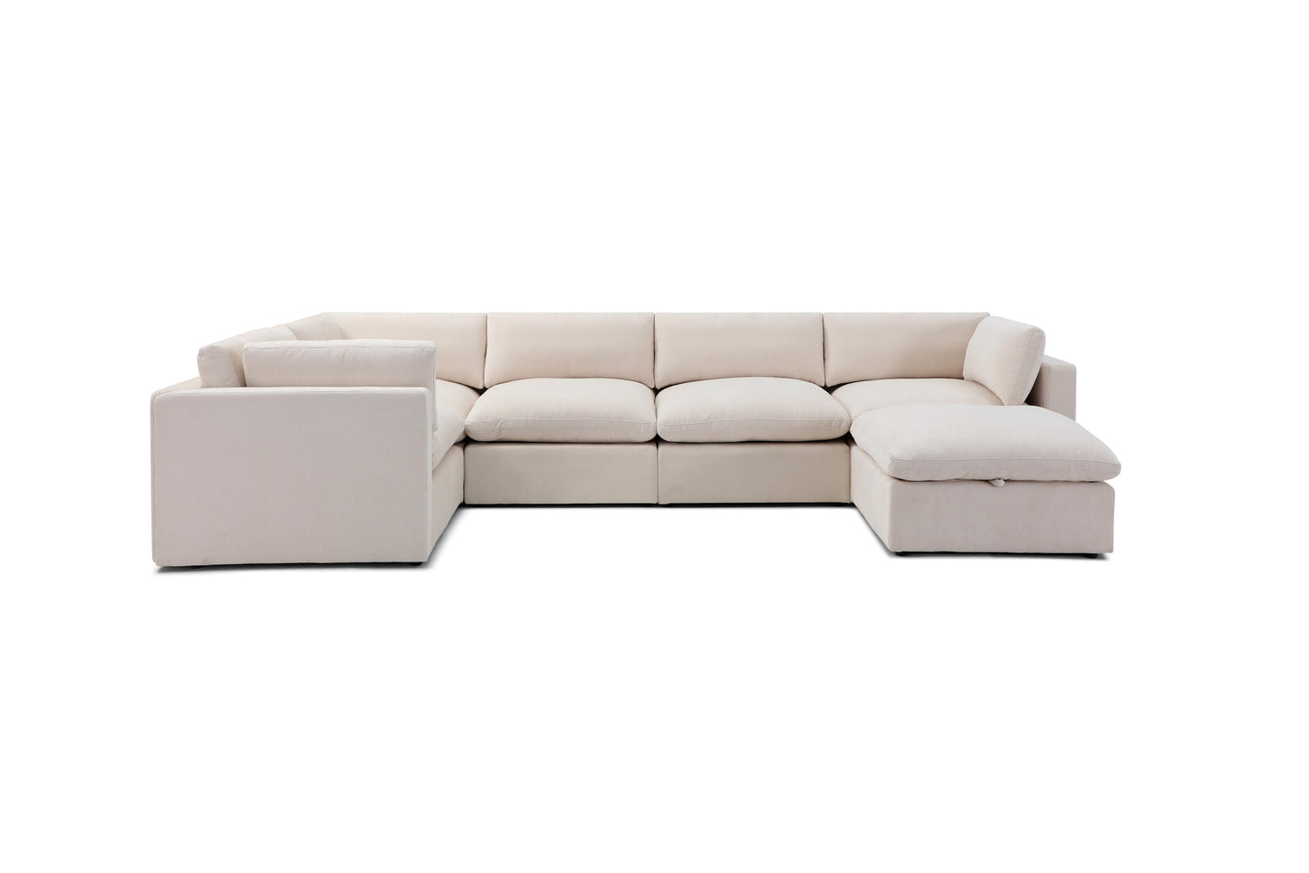 Bella Pillow Grand Corner + Storage Ottoman