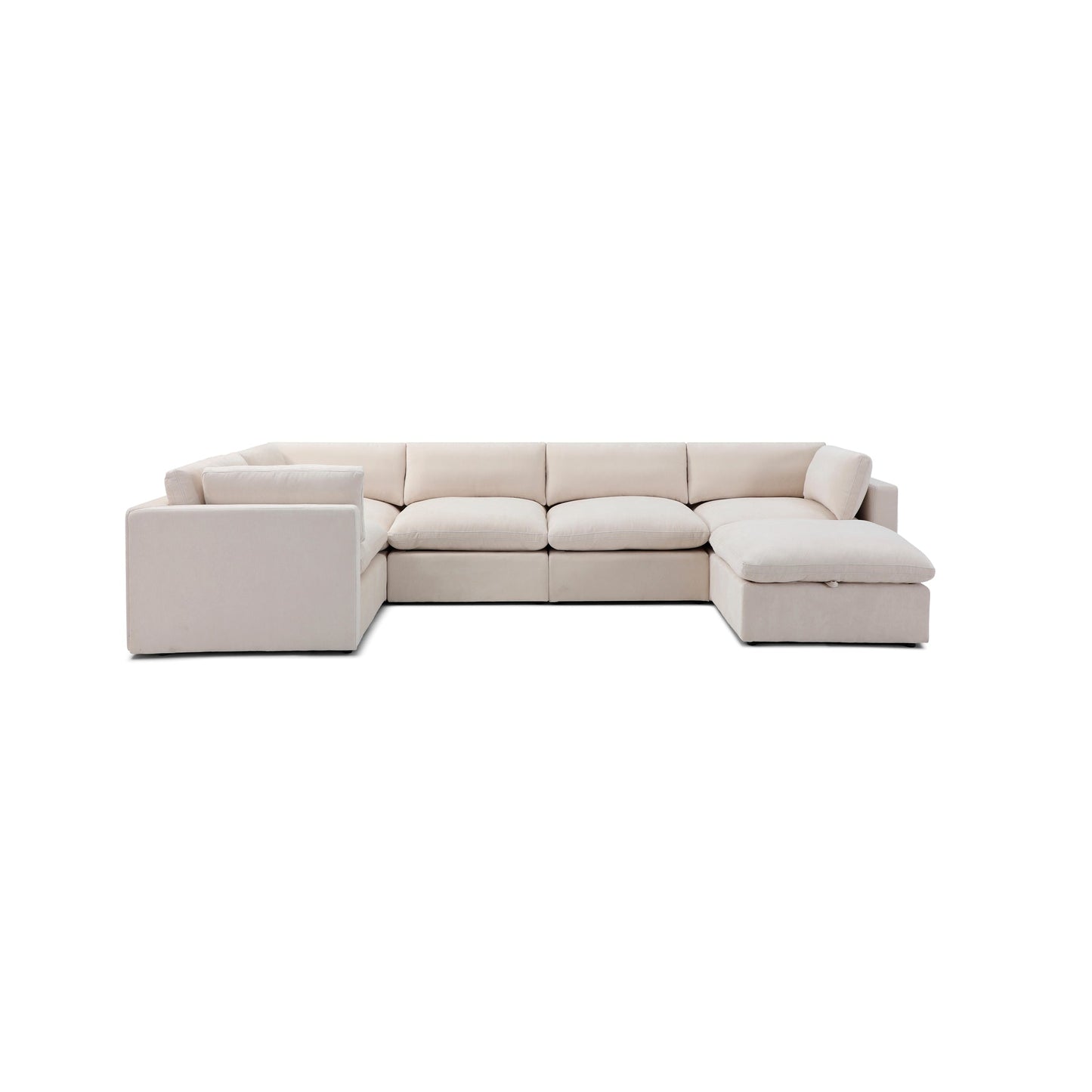 Bella Pillow Grand Corner + Storage Ottoman