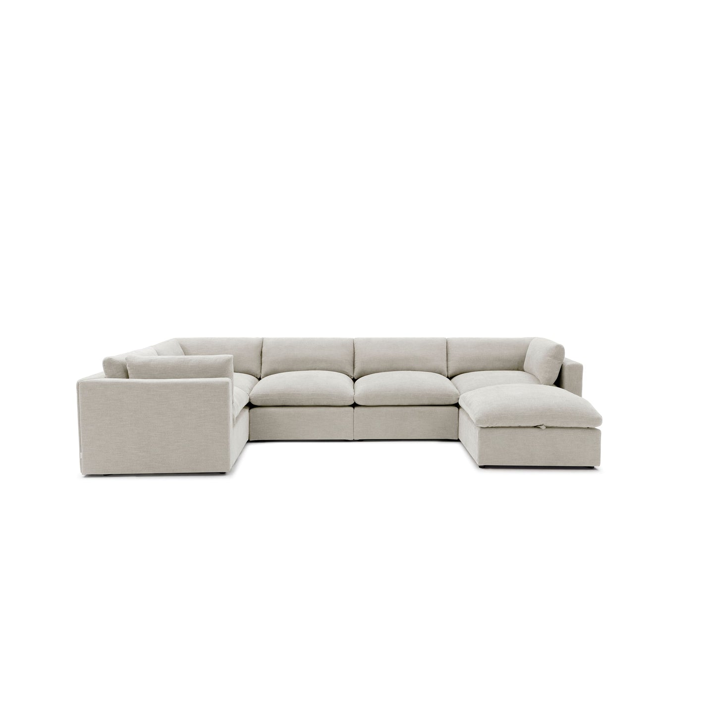 Bella Pillow Grand Corner + Storage Ottoman