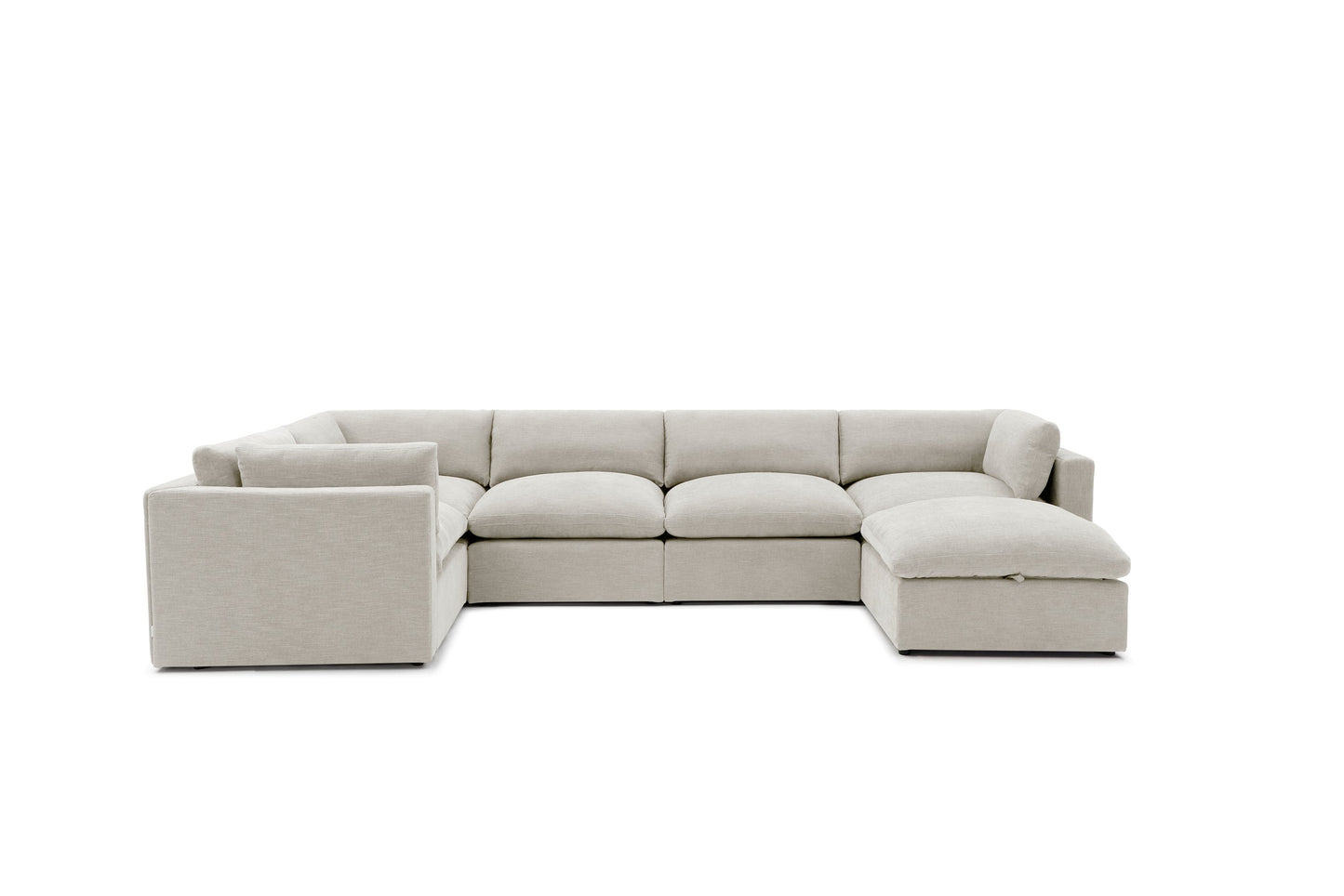 Bella Pillow Grand Corner + Storage Ottoman