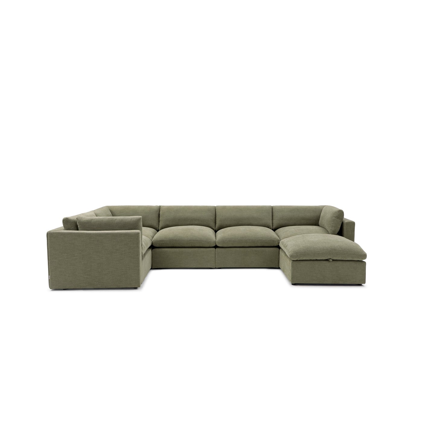 Bella Pillow Grand Corner + Storage Ottoman