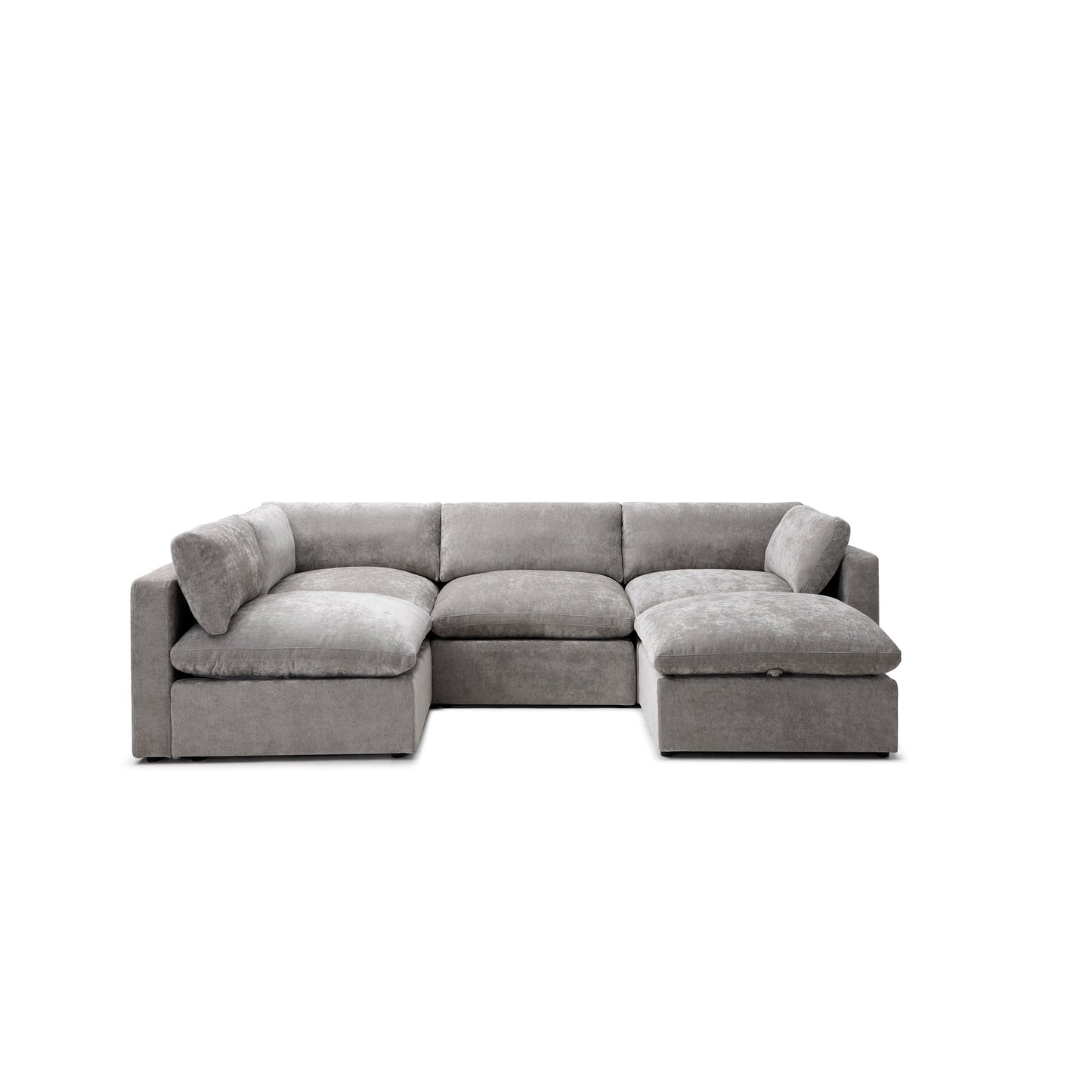 Bella Pillow L-Shape + Storage Ottoman