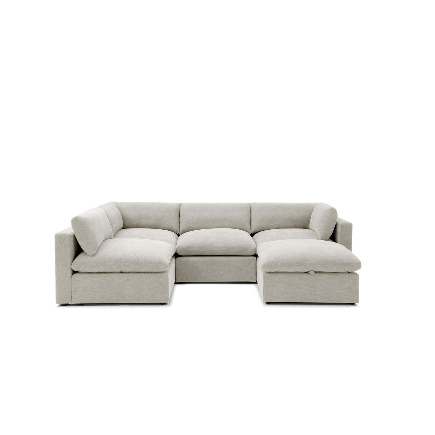 Bella Pillow L-Shape + Storage Ottoman