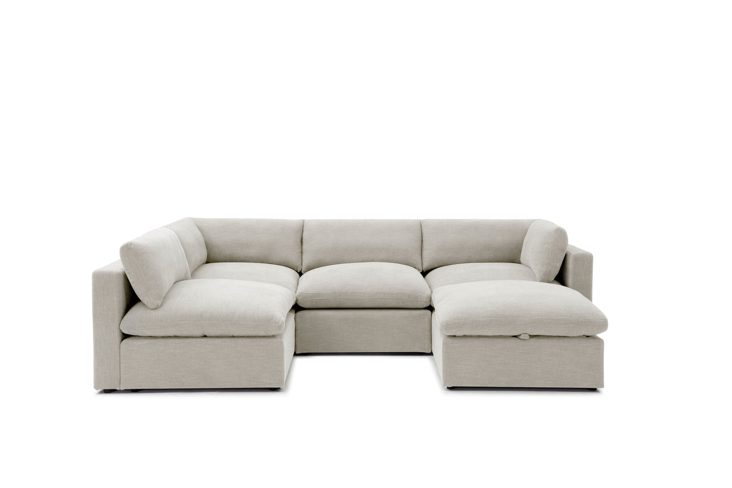 Bella Pillow L-Shape + Storage Ottoman