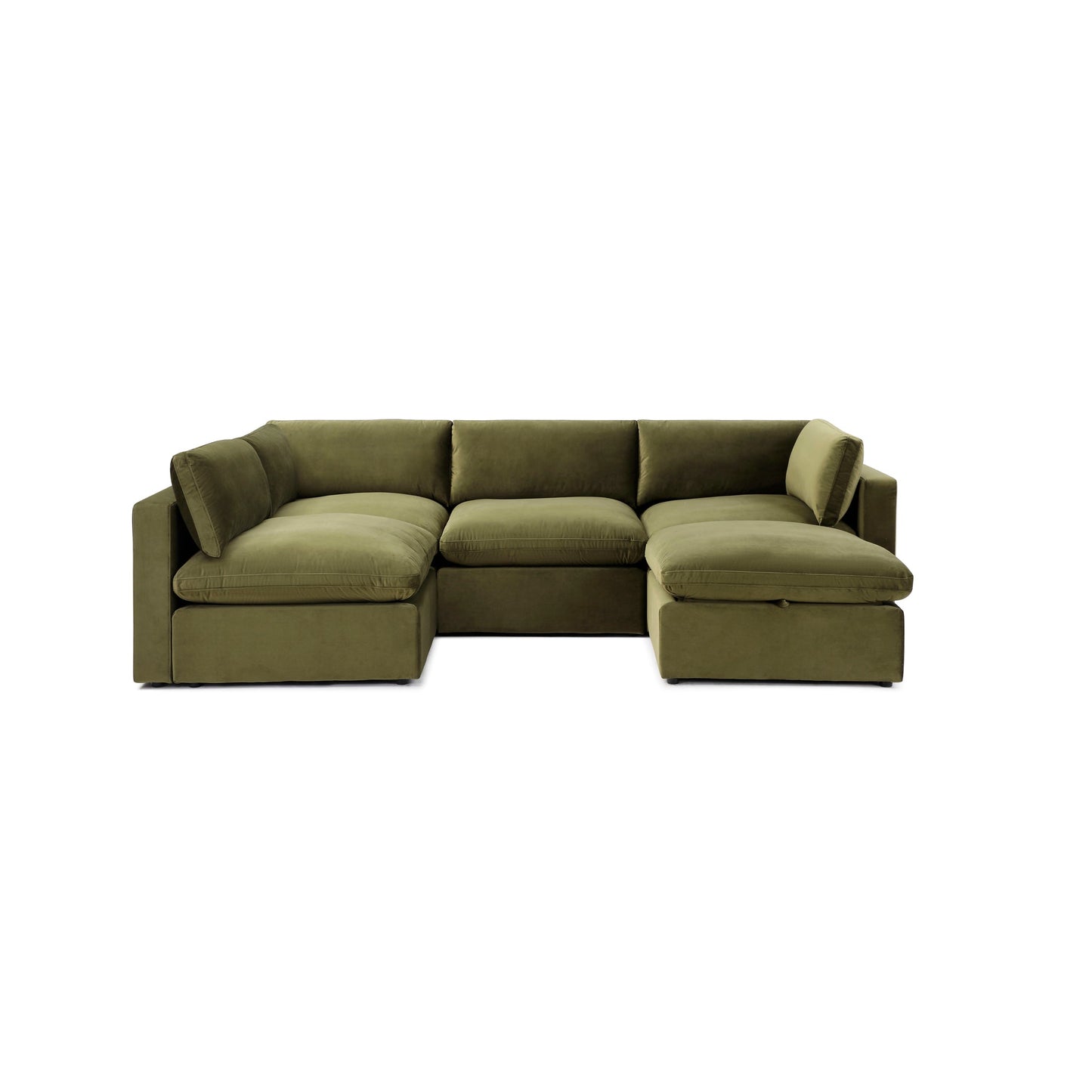 Bella Pillow L-Shape + Storage Ottoman