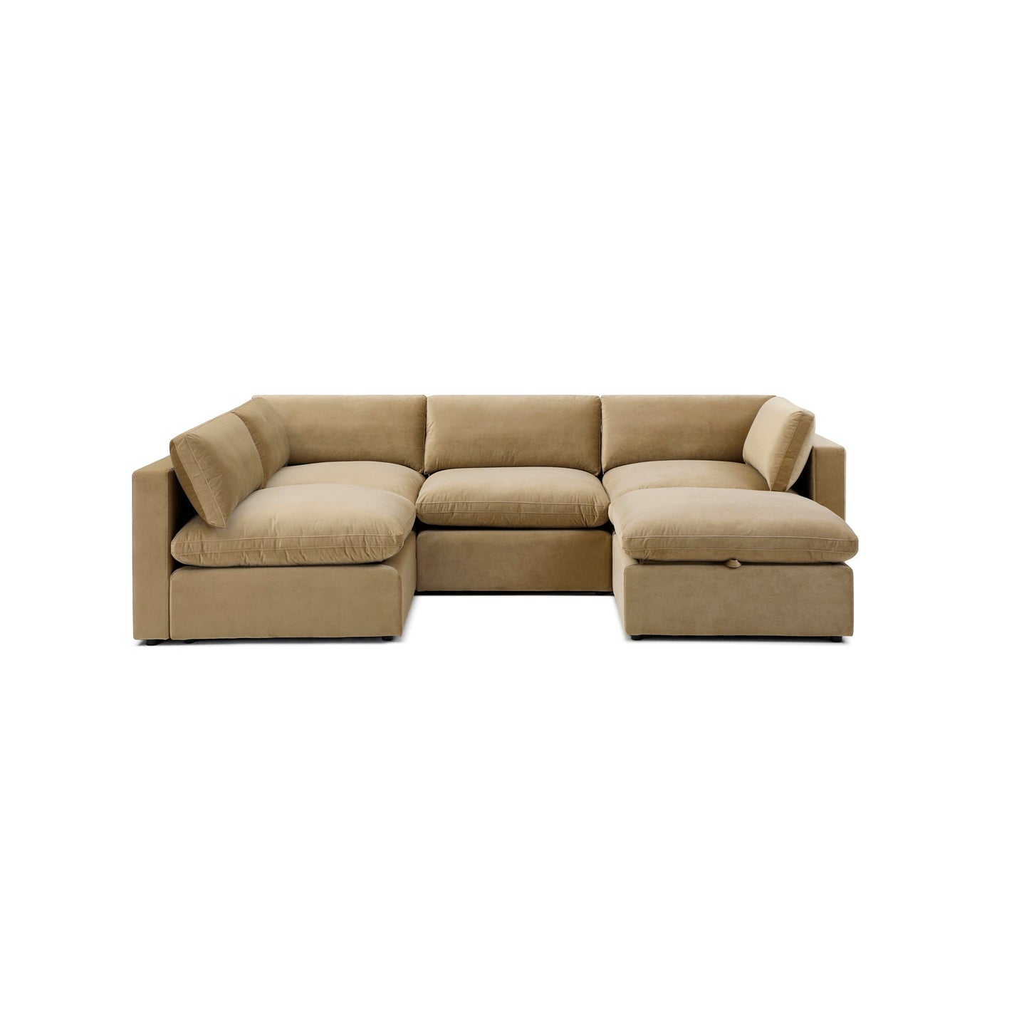 Bella Pillow L-Shape + Storage Ottoman