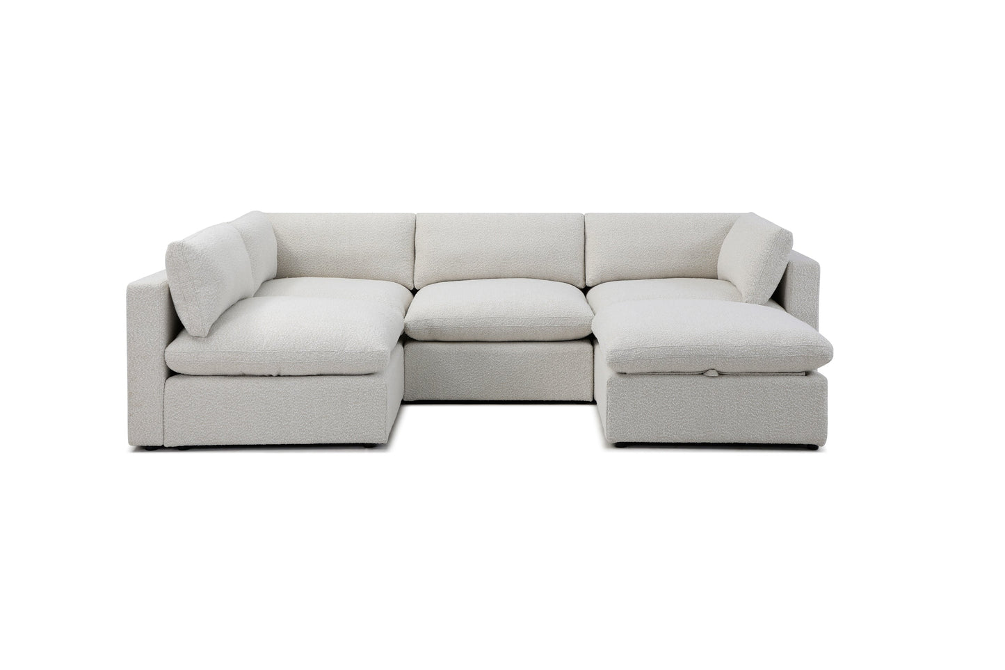 Bella Pillow L-Shape + Storage Ottoman