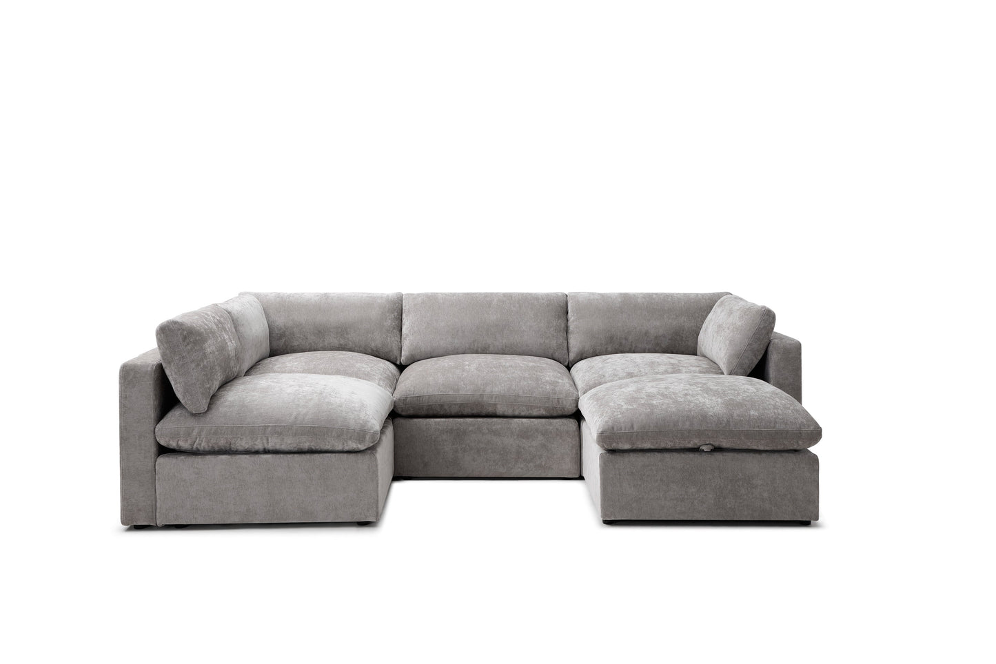 Bella Pillow L-Shape + Storage Ottoman