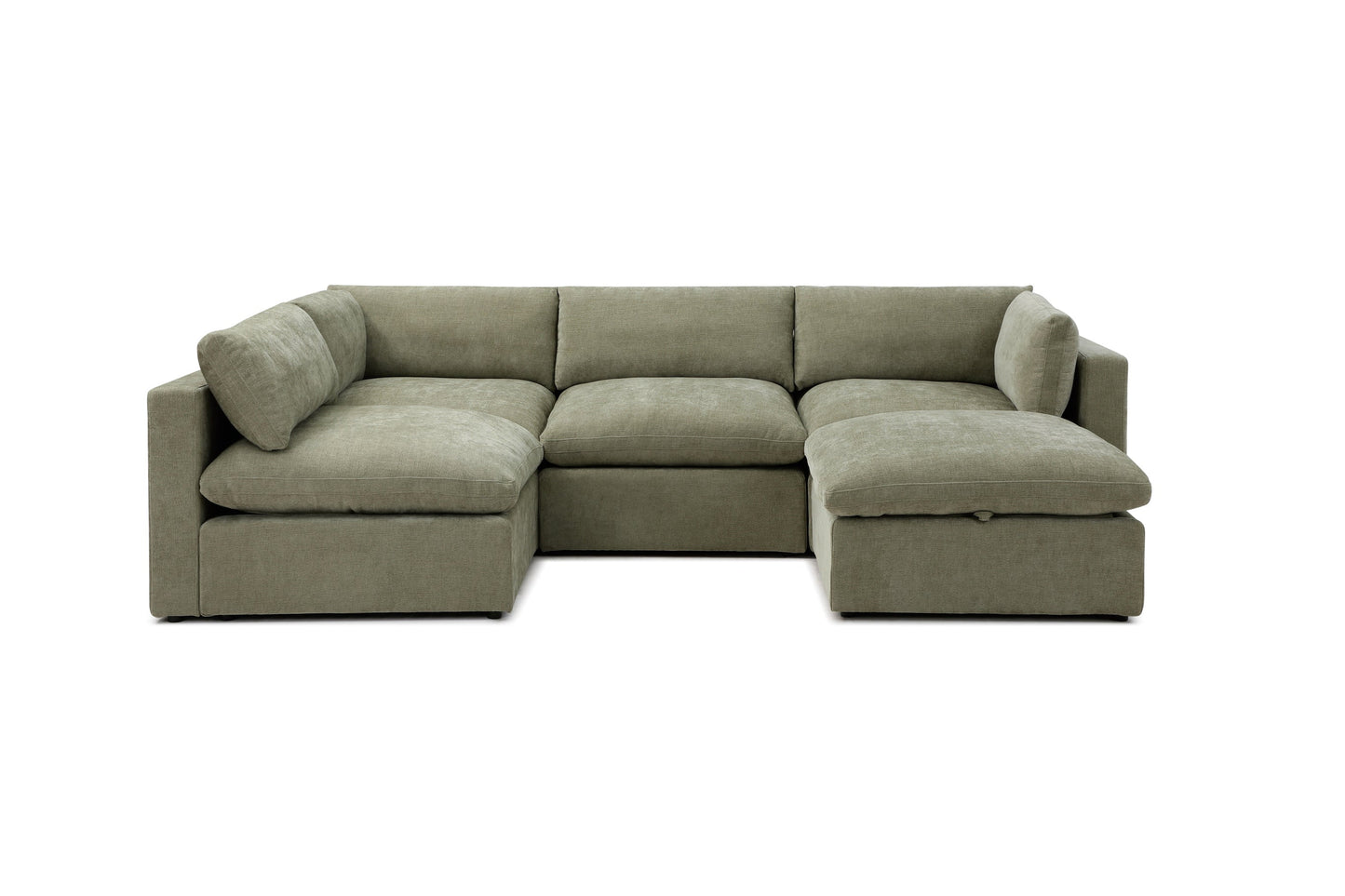 Bella Pillow L-Shape + Storage Ottoman