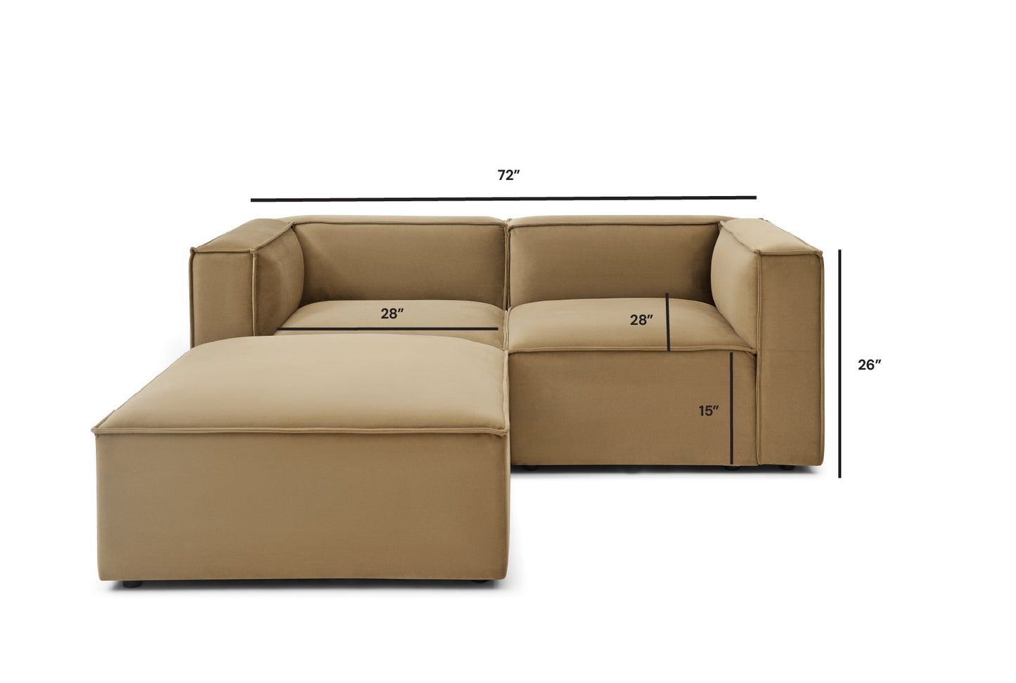 Knox 2 Seater + Ottoman