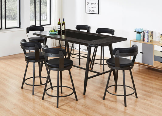 7 PC Pub Counter Height Dining Set