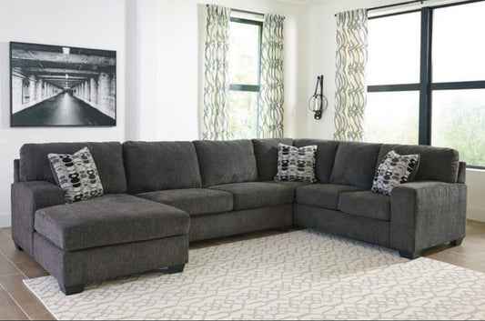 3PC Ashley Sectional-Ottoman Sold Separately